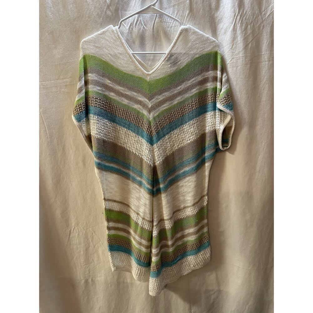 New Directions Striped Knit Poncho Top – Size XL